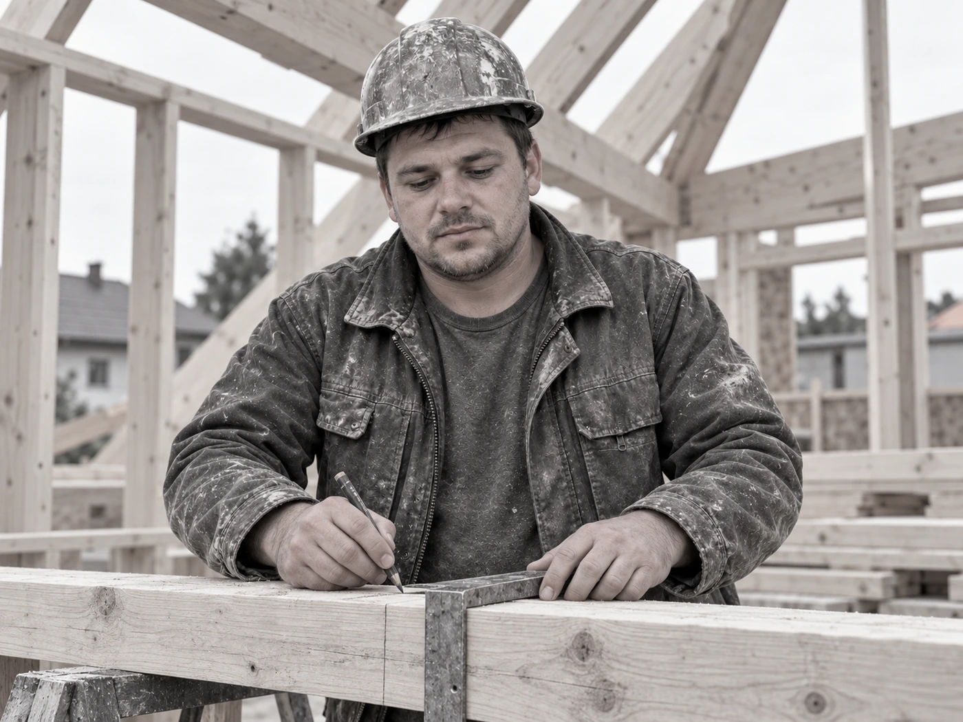 Tradesman at a worksite